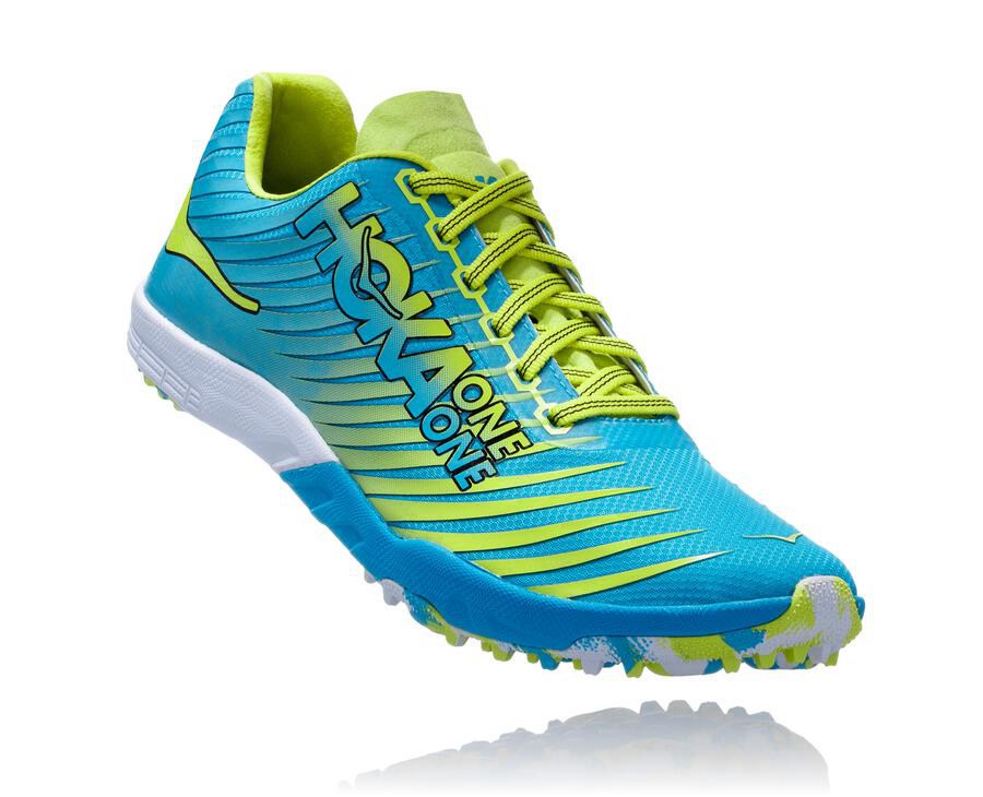 Hoka One One Evo Xc - Men Spikes - Blue/Green,Australia QHX-160984